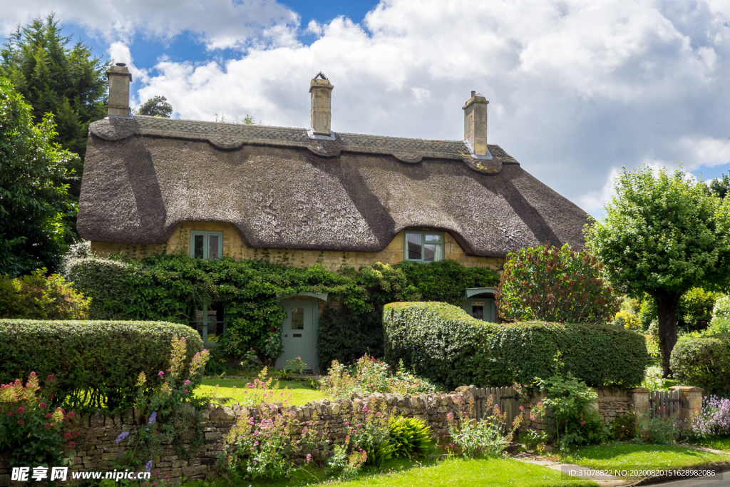 中世纪田园风景摄影图