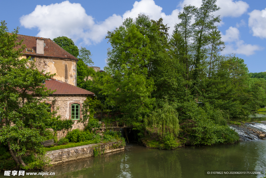 中世纪田园风景摄影图
