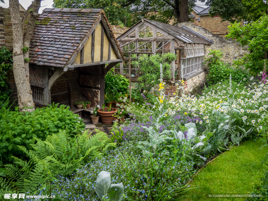 中世纪田园风景摄影图