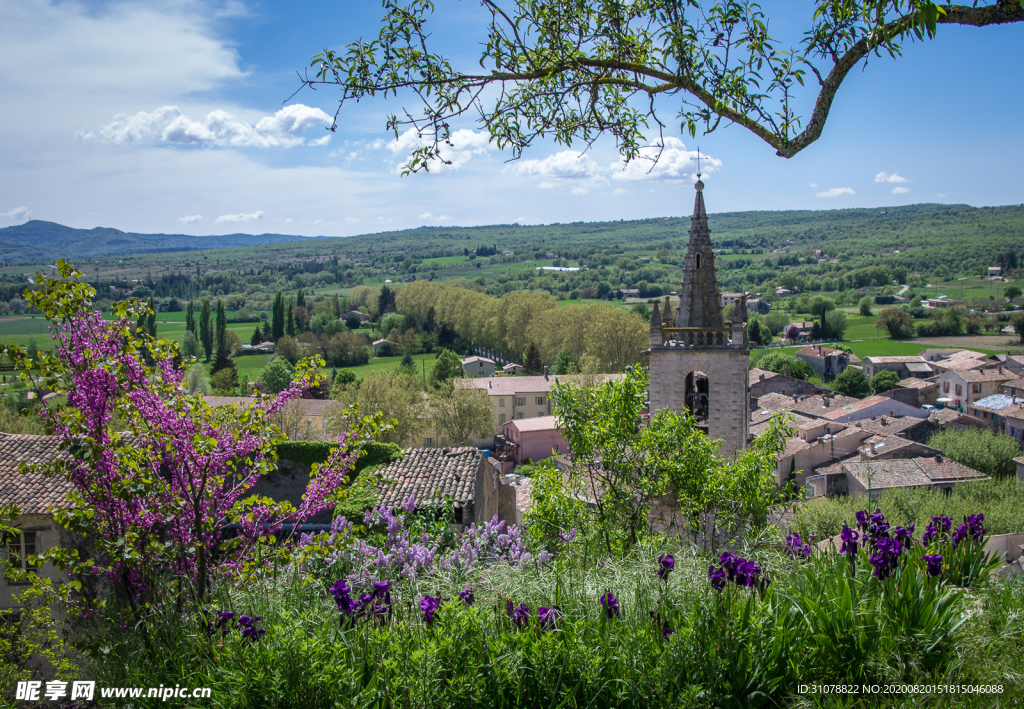 中世纪田园风景摄影图