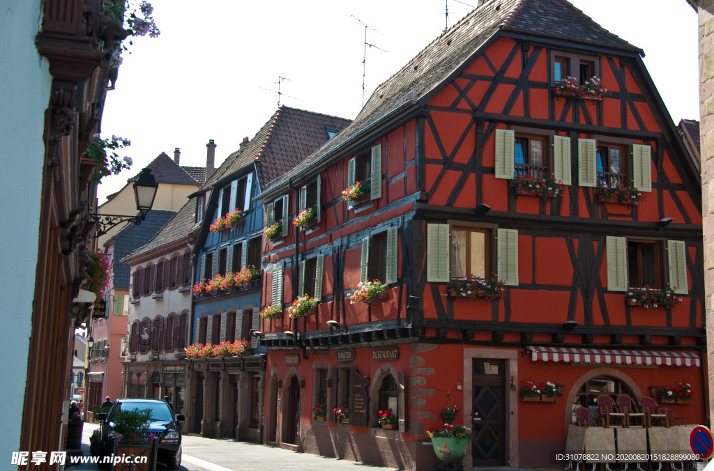 中世纪田园风景摄影图