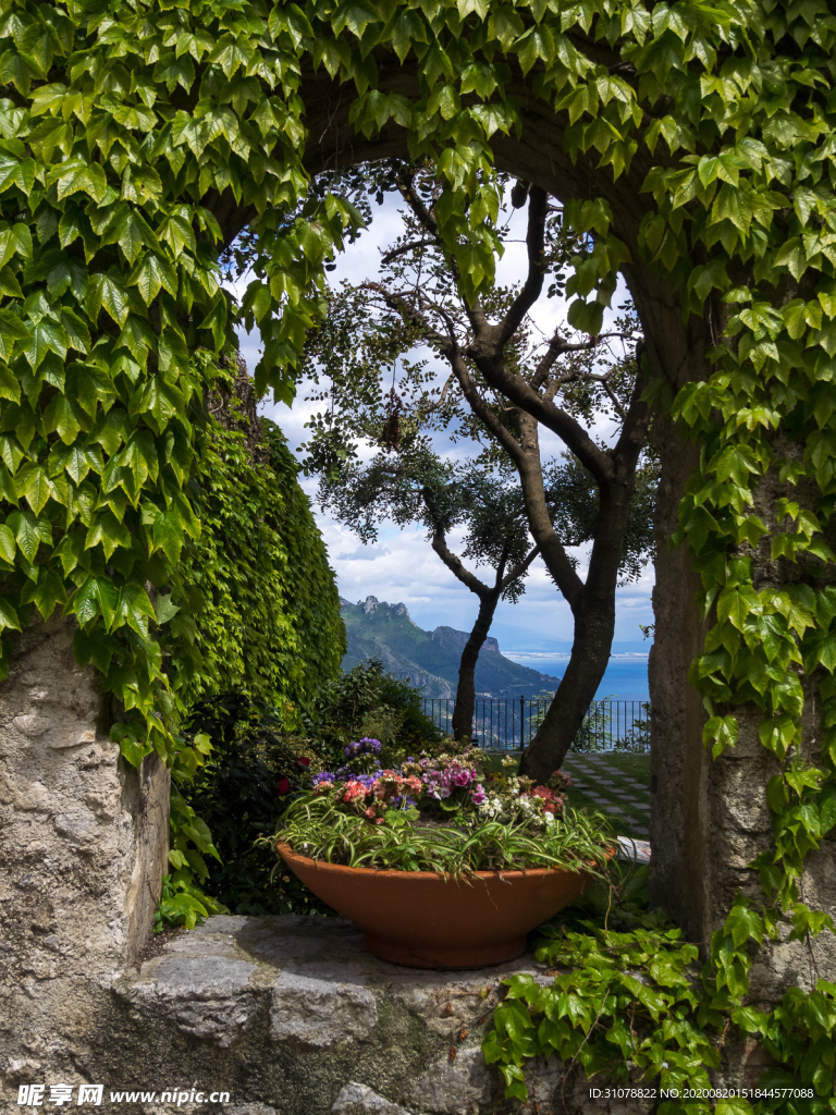 中世纪田园风景摄影图