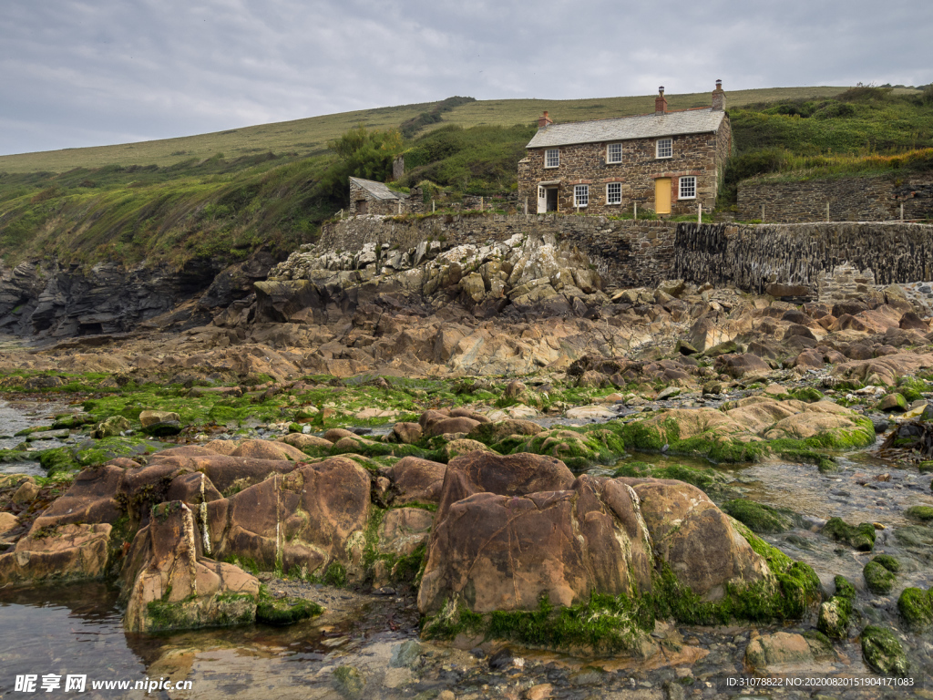 中世纪田园风景摄影图