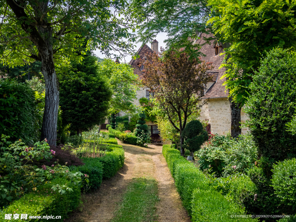 中世纪田园风景摄影图