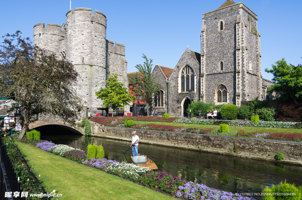 中世纪田园风景摄影图