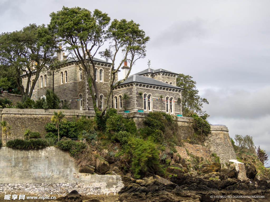 中世纪田园风景摄影图