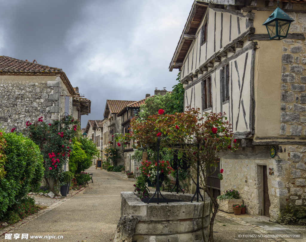 中世纪田园风景摄影图
