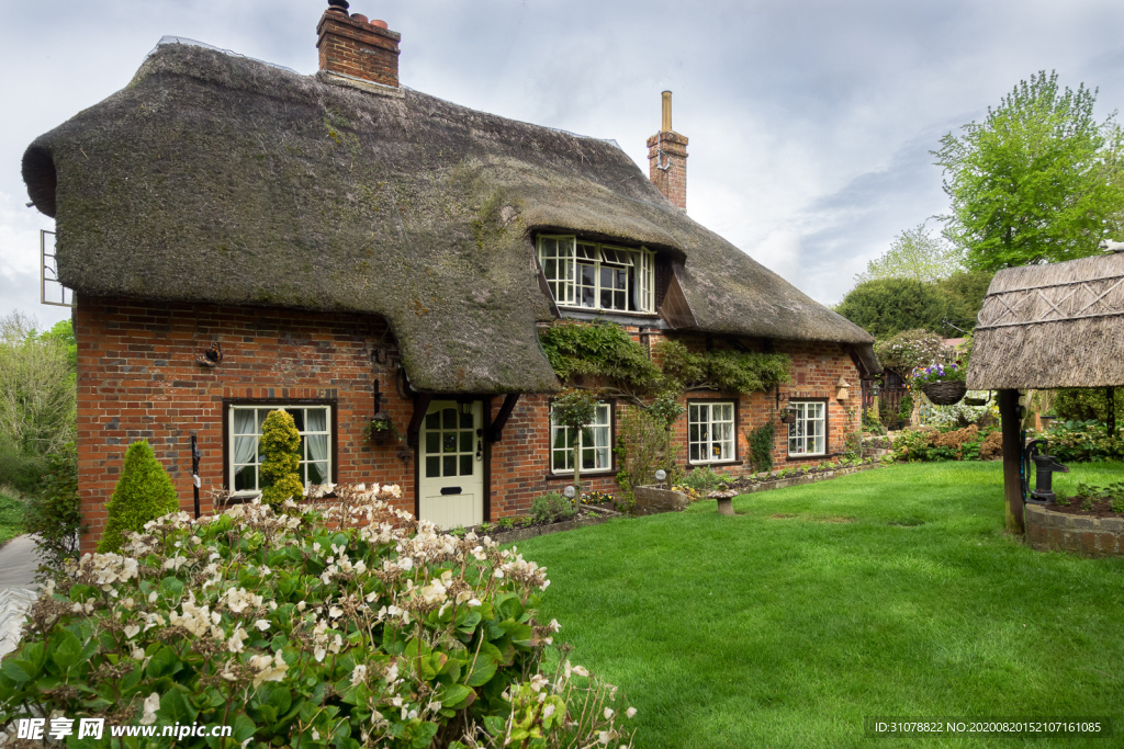 中世纪田园风景摄影图