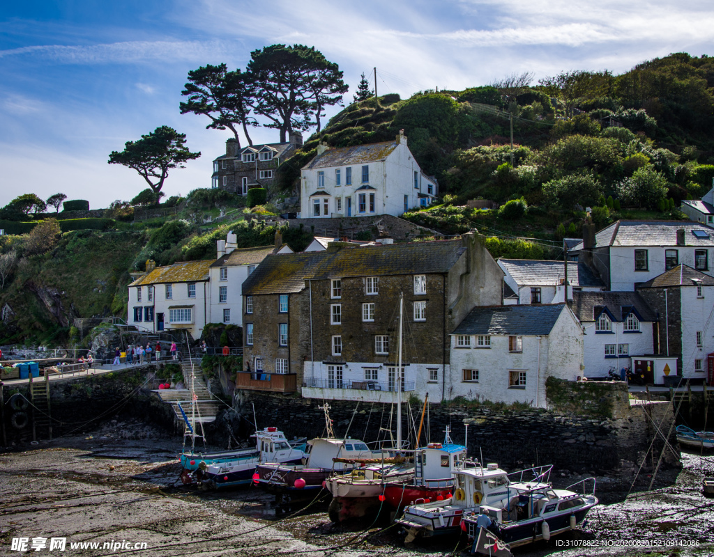 中世纪田园风景摄影图