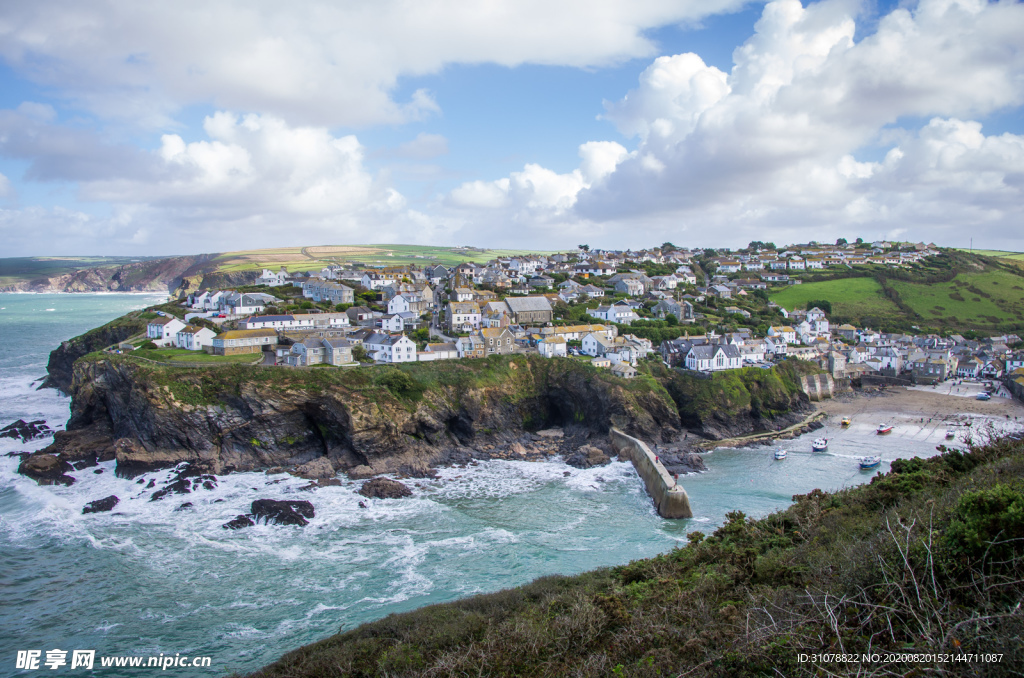 中世纪田园风景摄影图