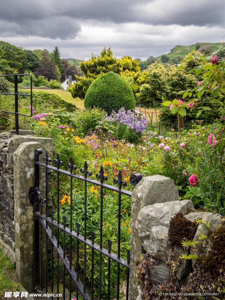 中世纪田园风景摄影图