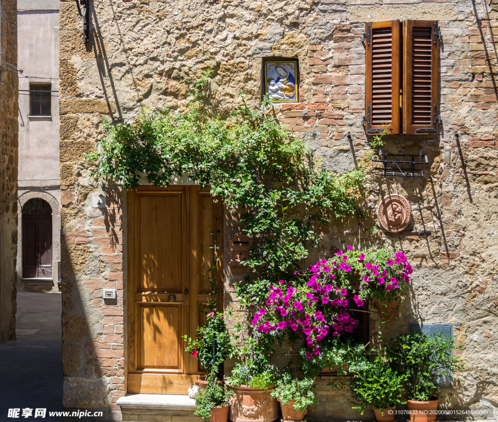 中世纪田园风景摄影图