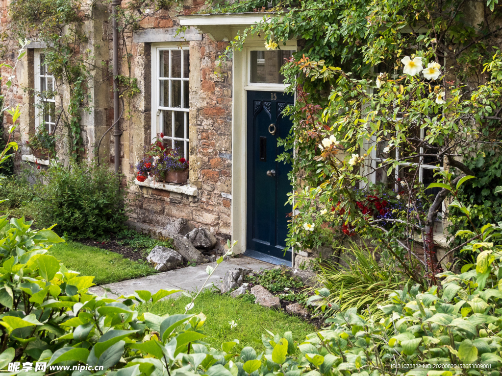 中世纪田园风景摄影图