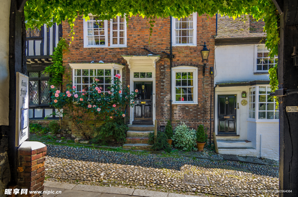 中世纪田园风景摄影图