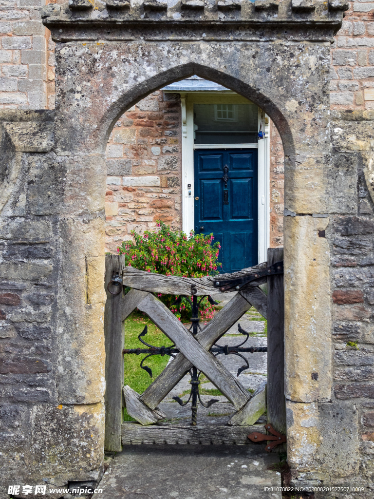 中世纪田园风景摄影图