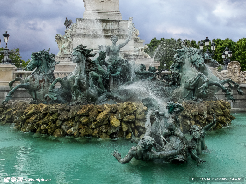 中世纪田园风景摄影图