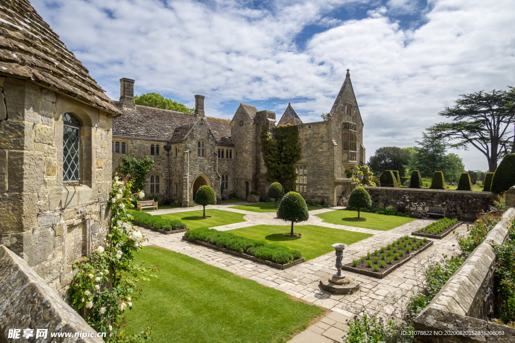 中世纪田园风景摄影图