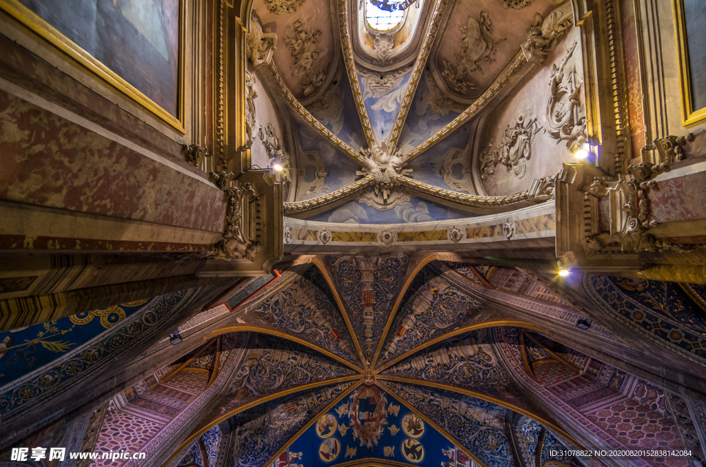 中世纪田园风景摄影图