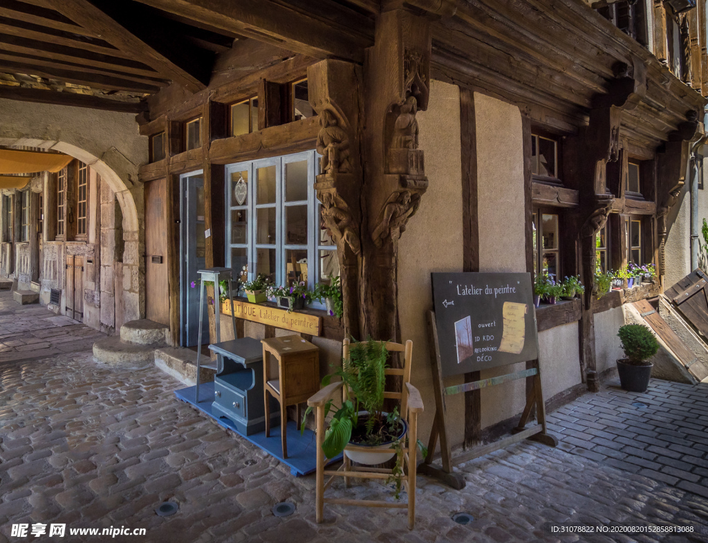 中世纪田园风景摄影图