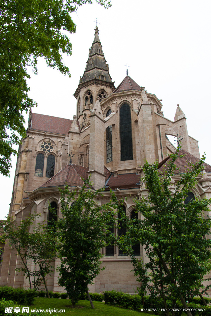 中世纪田园风景摄影图