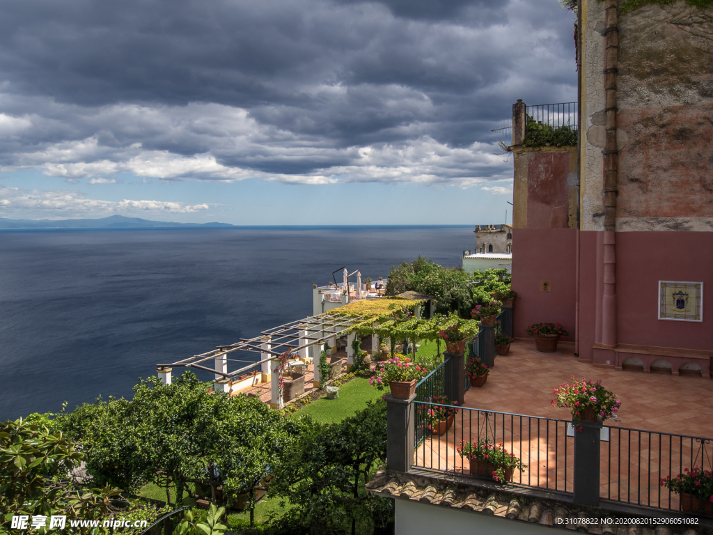中世纪田园风景摄影图