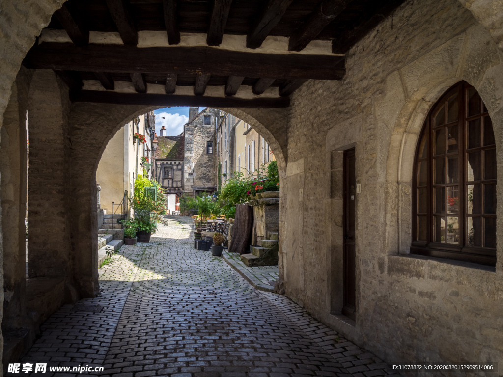 中世纪田园风景摄影图