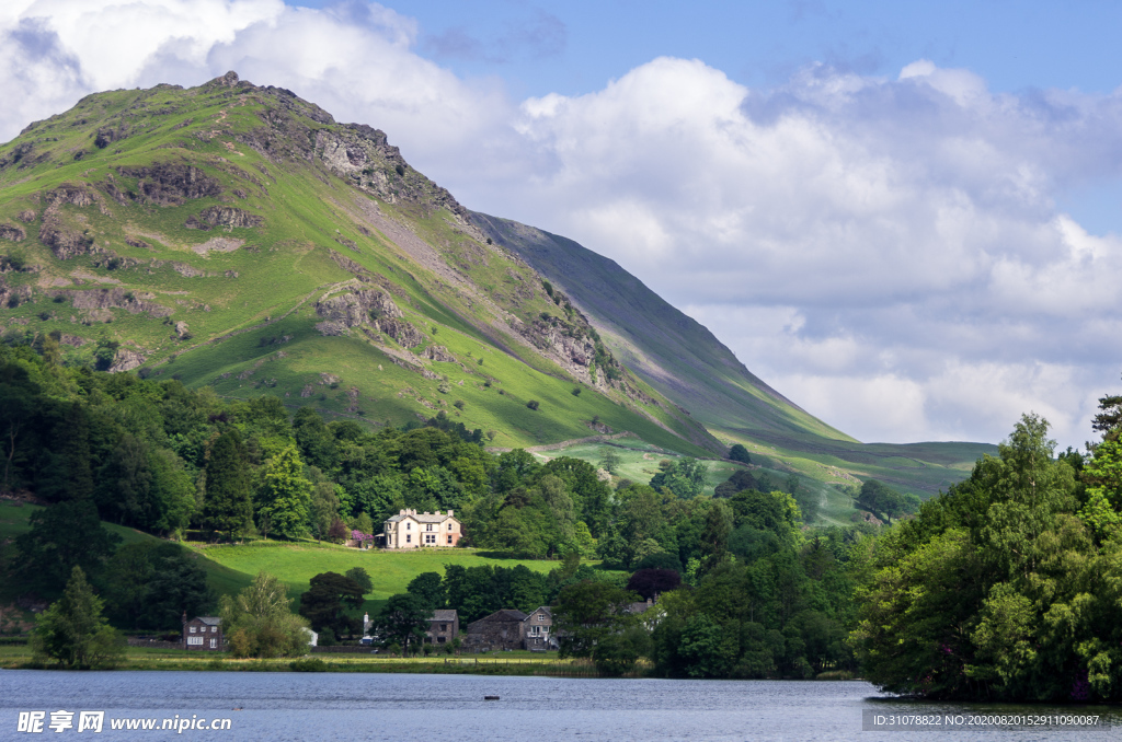 中世纪田园风景摄影图