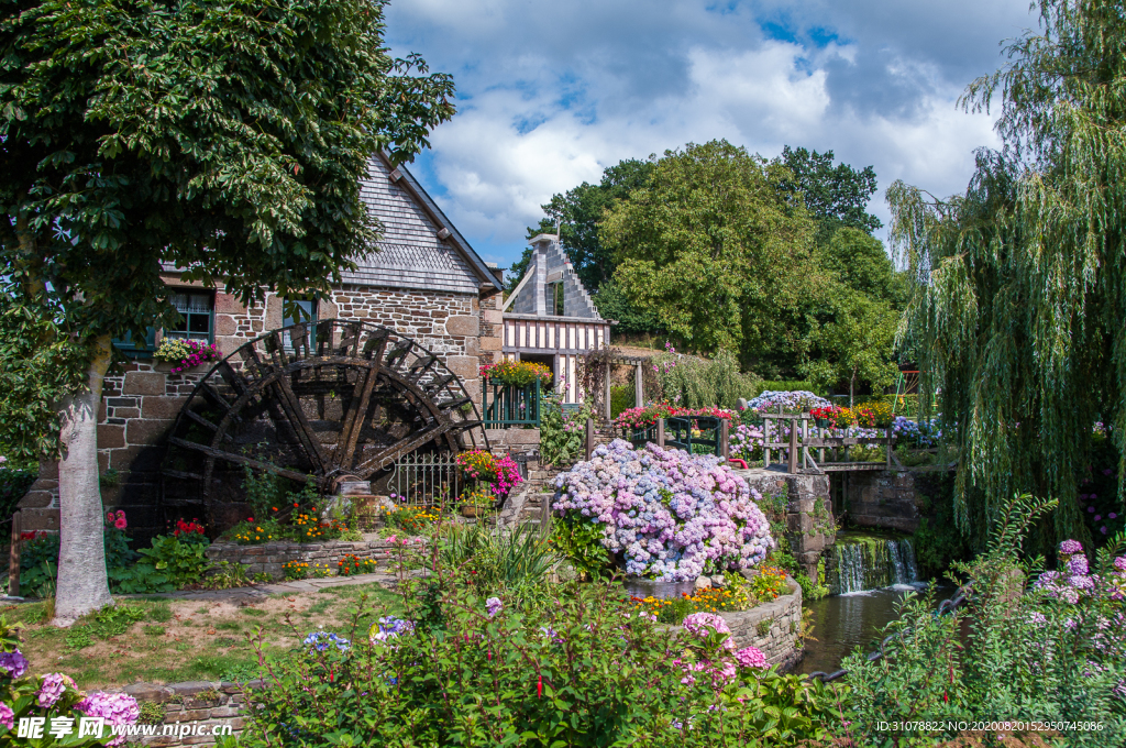 中世纪田园风景摄影图