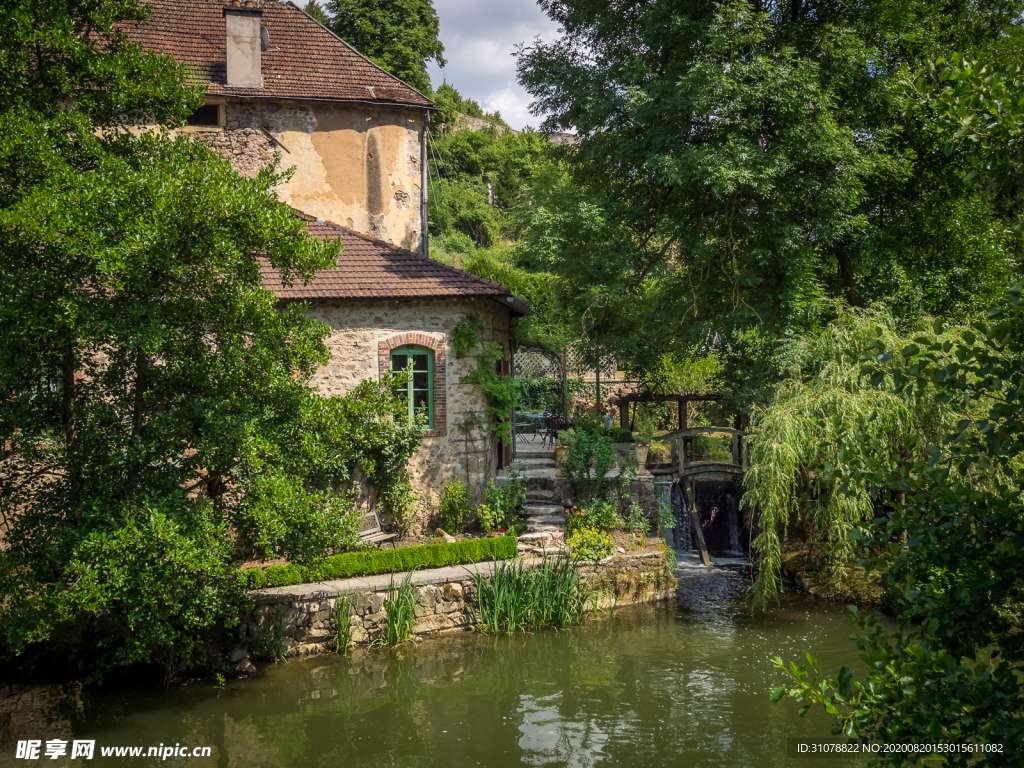中世纪田园风景摄影图