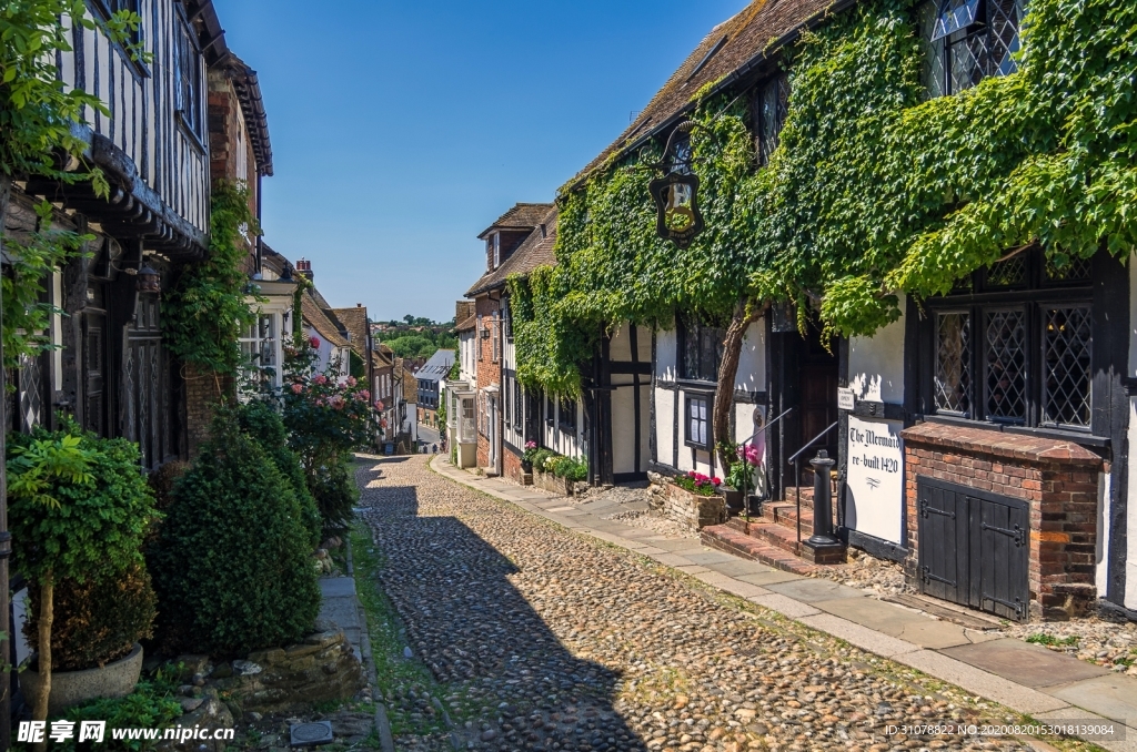 中世纪田园风景摄影图