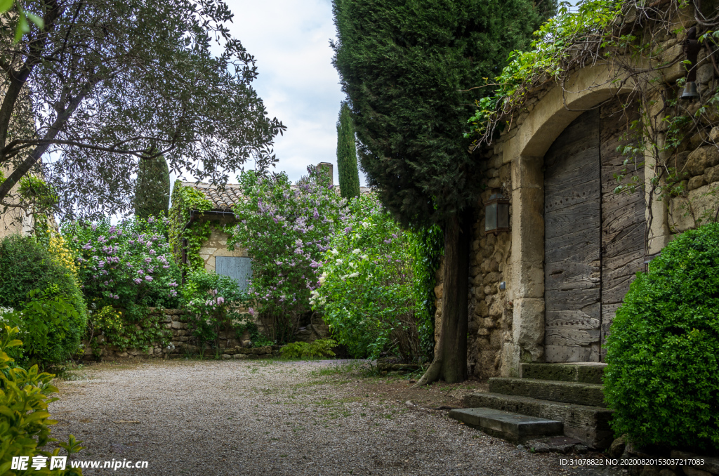 中世纪田园风景摄影图