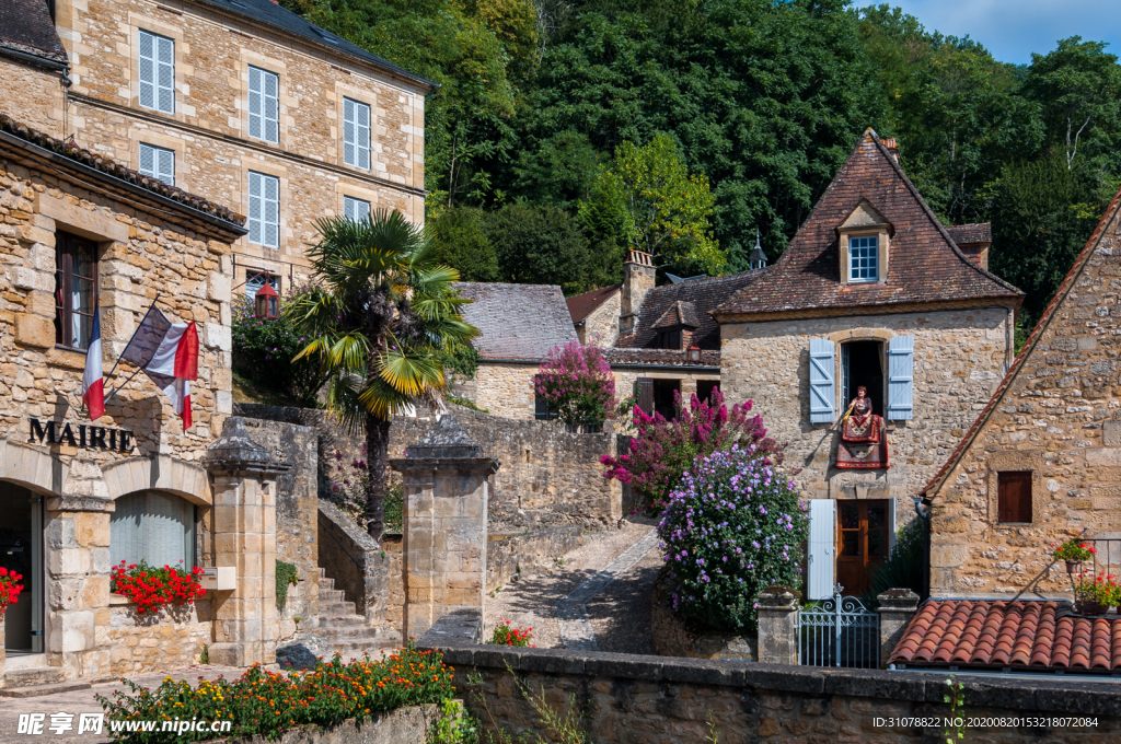 中世纪田园风景摄影图