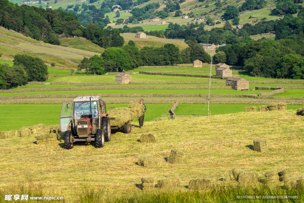 中世纪田园风景摄影图