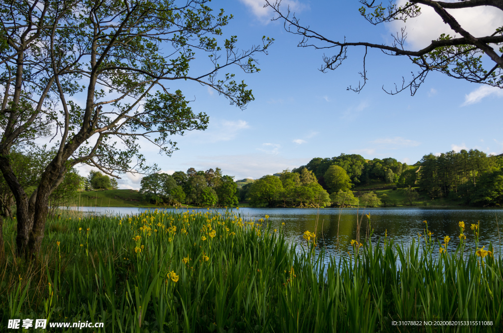 中世纪田园风景摄影图