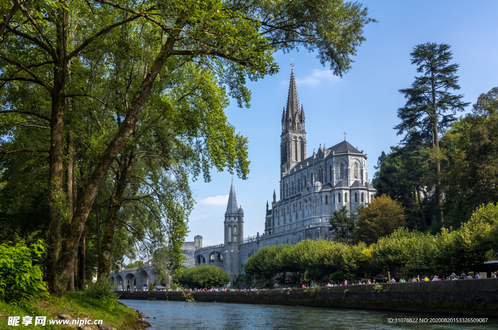 中世纪田园风景摄影图