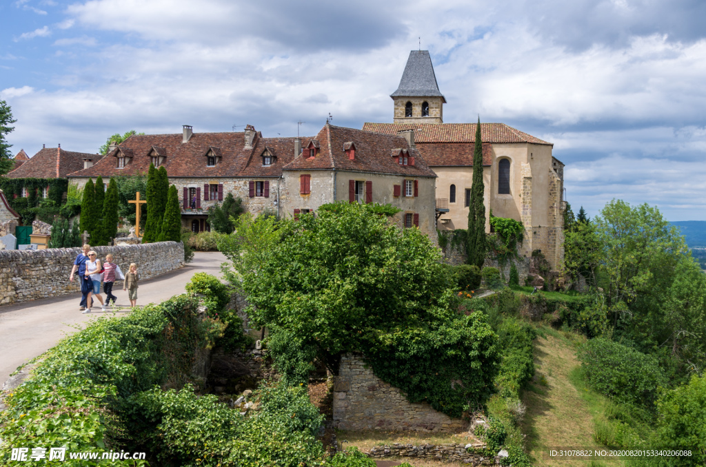 中世纪田园风景摄影图