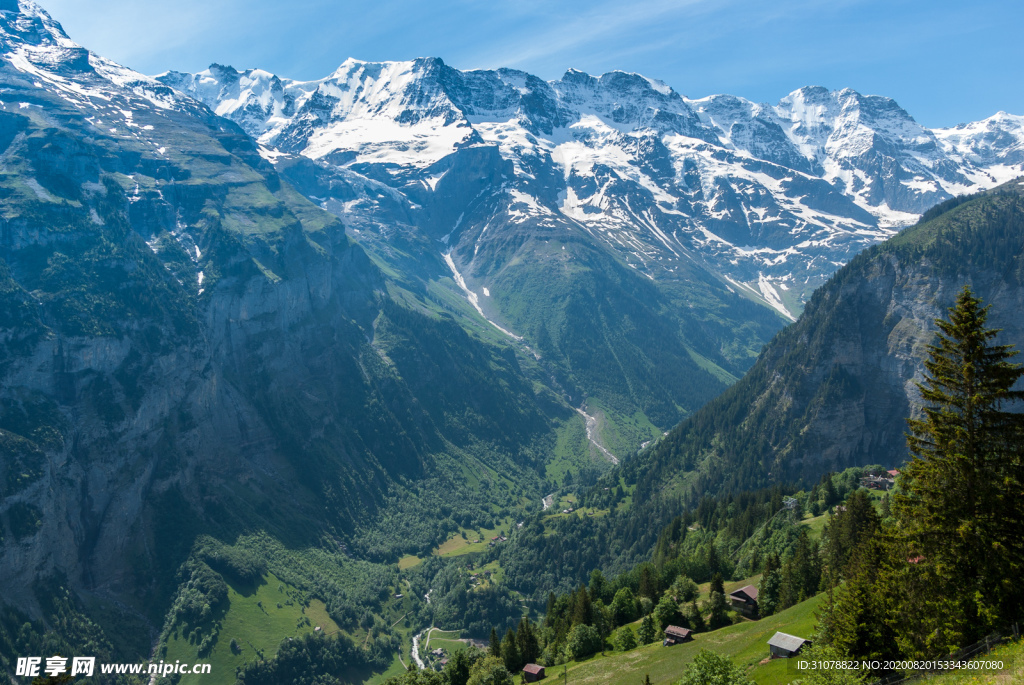 中世纪田园风景摄影图