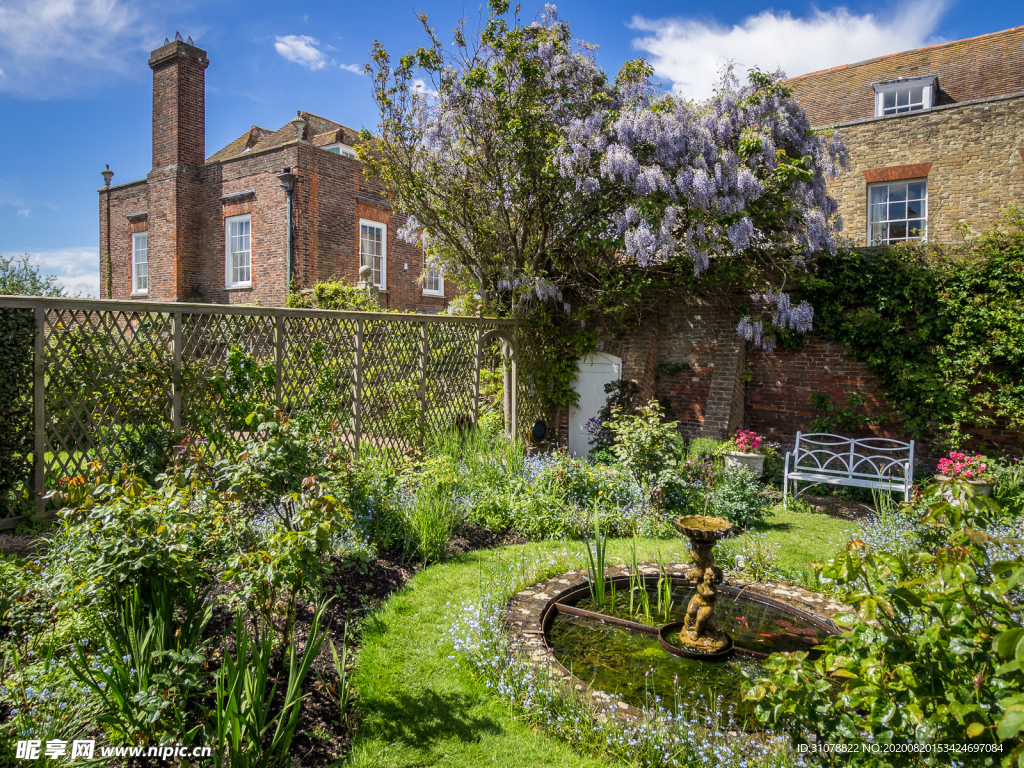 中世纪田园风景摄影图