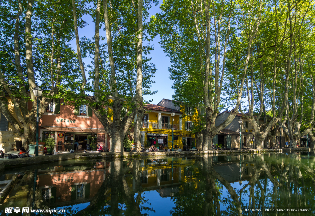 中世纪田园风景摄影图