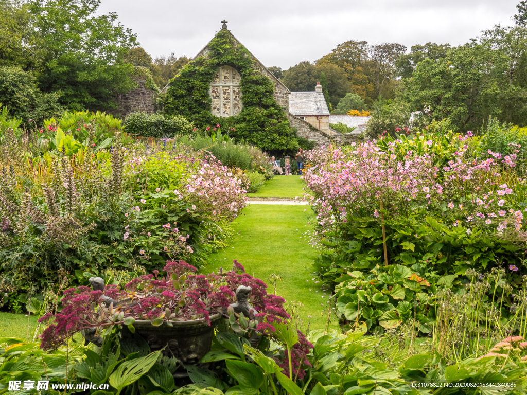 中世纪田园风景摄影图
