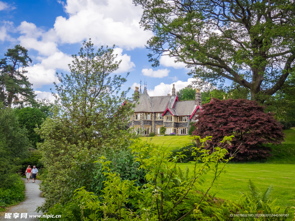 中世纪田园风景摄影图
