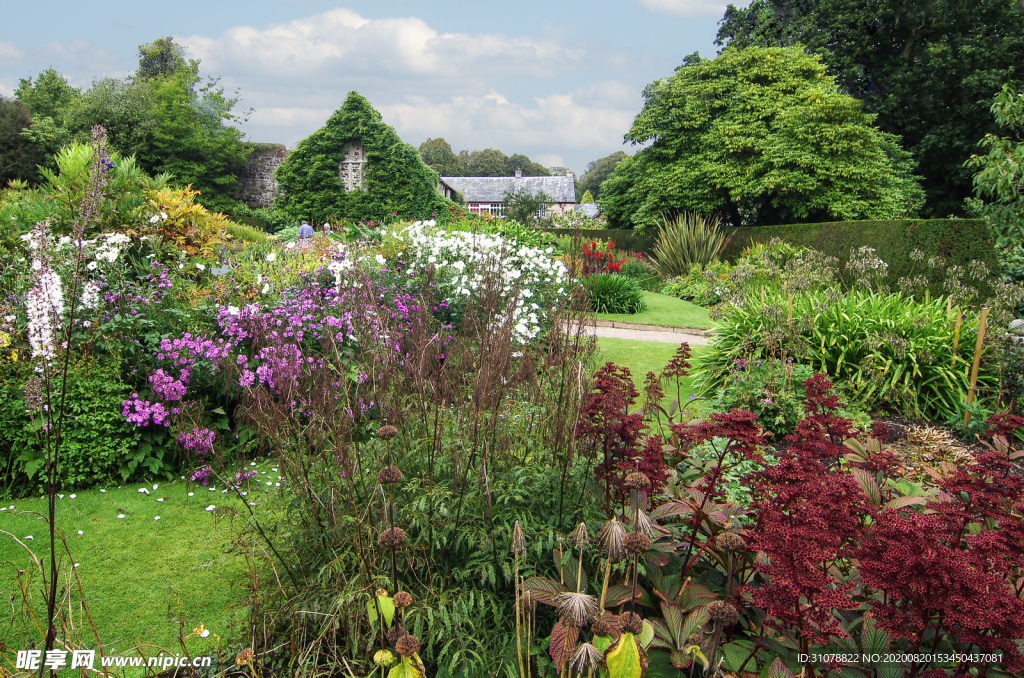 中世纪田园风景摄影图
