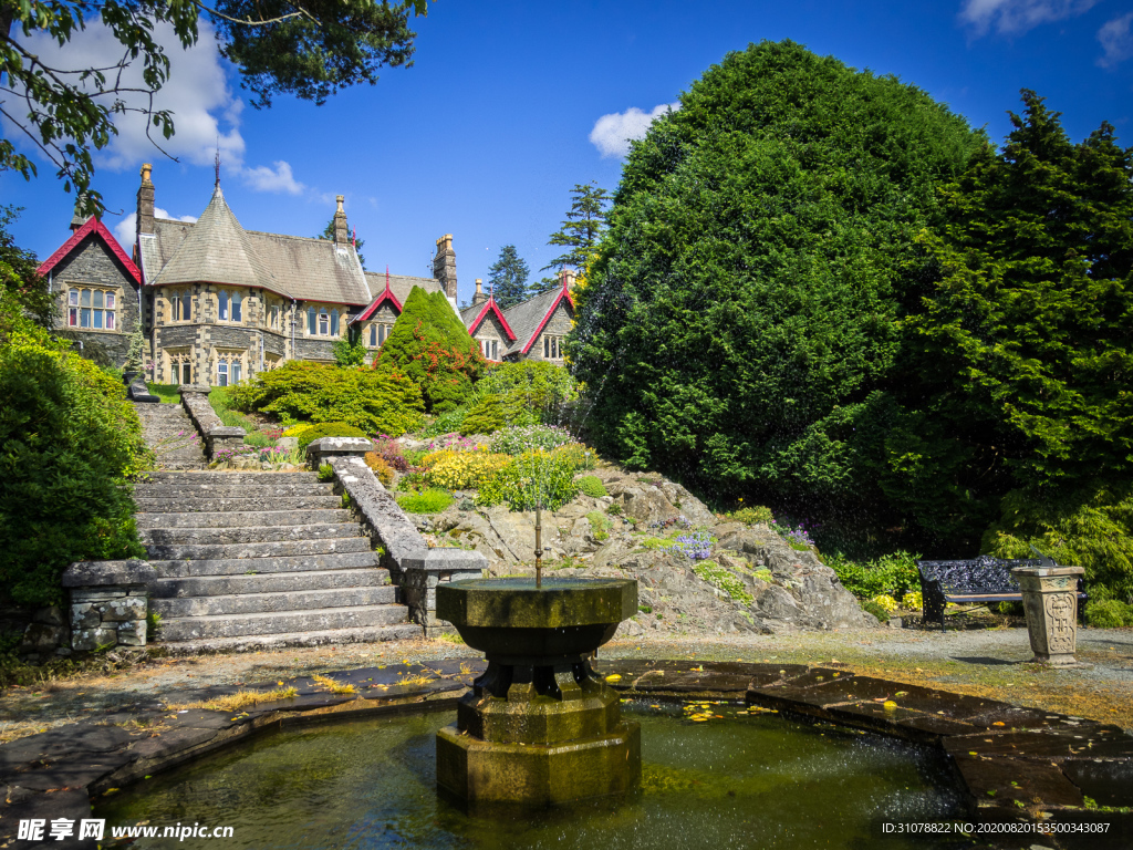 中世纪田园风景摄影图