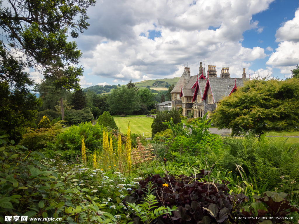 中世纪田园风景摄影图