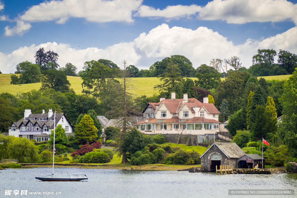 中世纪田园风景图