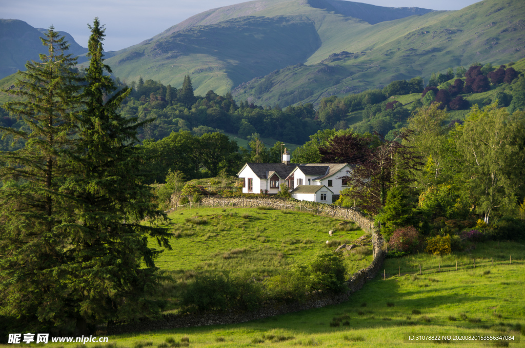 中世纪田园风景图