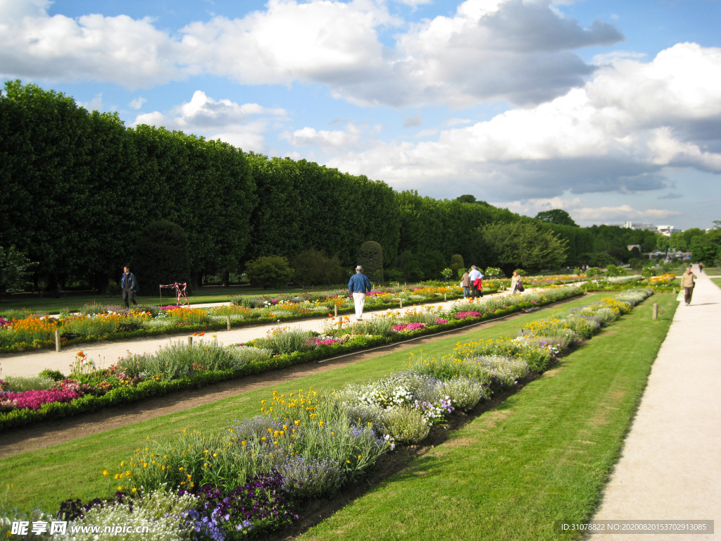 中世纪田园风景图
