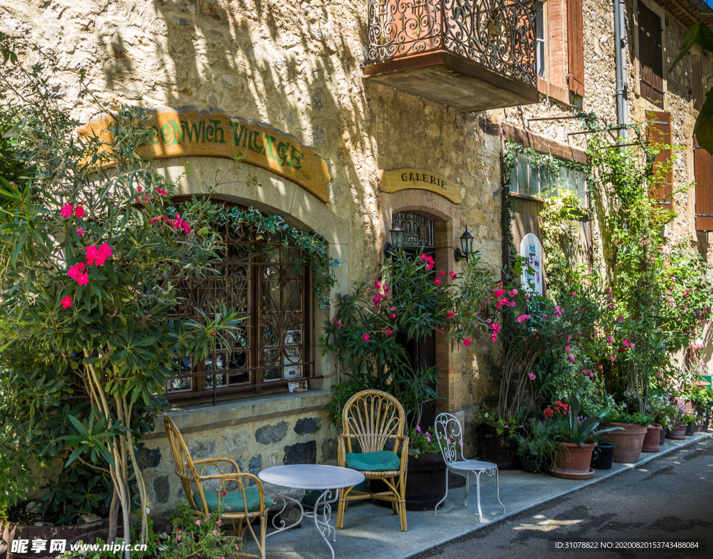 中世纪田园风景图