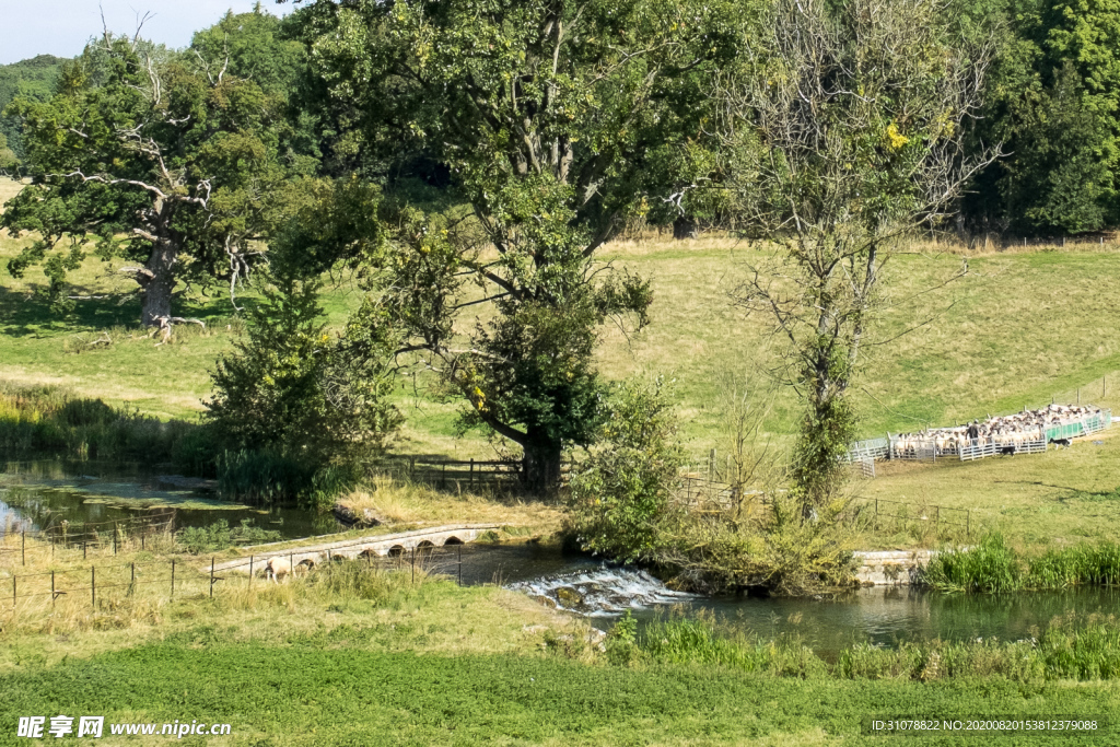 中世纪田园风景图