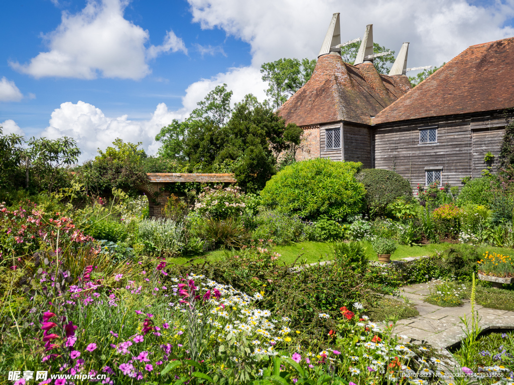 中世纪田园风景图